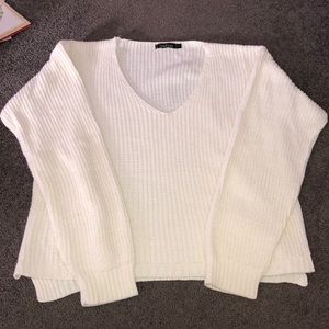 Boohoo White Sweater